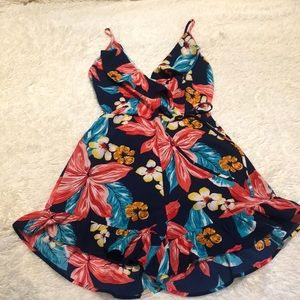 Monteau Floral Cami Romper Size S